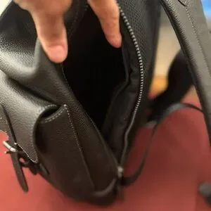 Coach Black Leather Backpack with Flap-Over Design COACH® CH | League Flap Backpack In Signature Canvas main image 3